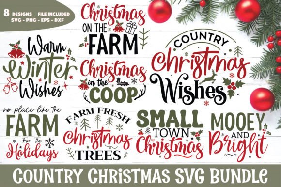 Download Country Christmas SVG Bundle - Country christmas svg Collection