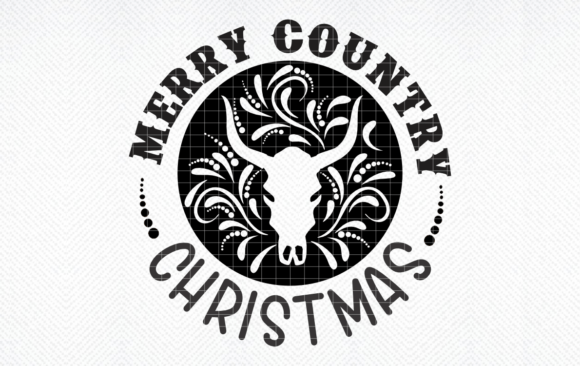 Download Merry Country Christmas SVG, Cow Skull - Country christmas svg Collection