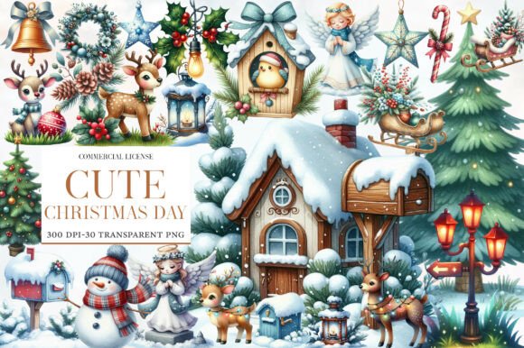 Download Cute Christmas Day Clipart - Christmas day Collection