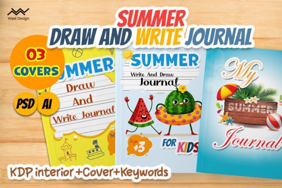 Download Summer Write and Draw Journal Cover Book - Cover book Collection