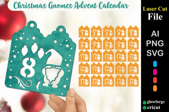 Download Christmas Gnomes Advent Countdown SVG - Premium Bundle