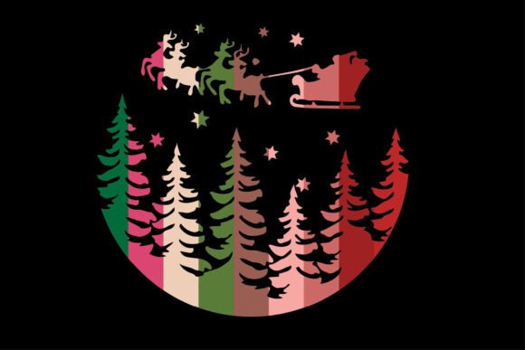 Download Sunset Vintage Christmas Day Design - Christmas day Collection