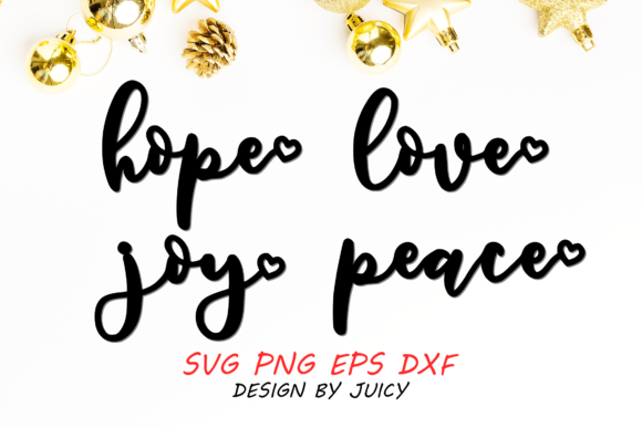 Download Hope Love Joy Peace Word Bundle - Premium Resources