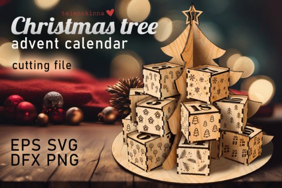 Download Christmas Tree Advent Calendar SVG - Premium Resources